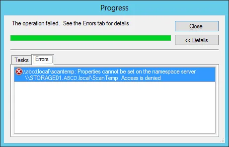 dfs-access-is-denied-namespace-server